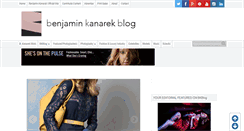 Desktop Screenshot of benjaminkanarekblog.com